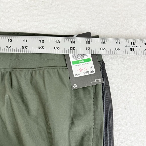 Under Armour Vanish Warmup Pants Green Mens Large Green Joggers New - Picture 4 of 11